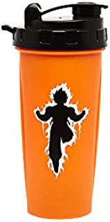 Dragon Ball Z Goku Shaker Bottle, 24oz, Featuring Super Saiyan Goku(Officially Licensed), by Just Funky