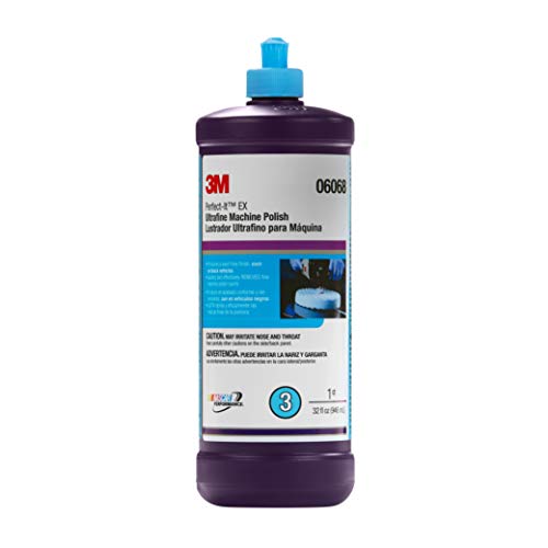 3M Perfect-It Ultrafine Machine Polish (06068)  for Paint Finishing on Cars, Trucks, Boats and RVs  1 Quart, 6 Pack