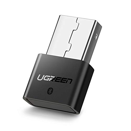 UGREEN USB Bluetooth 4.0 Adapter Wireless Dongle Transmitter and Receiver for PC with Windows 10, 8, 7, XP, Vista for Bluetooth Stereo Headset Music, Keyboards, Mouse, Gamepads, Speakers