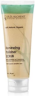 100% Natural & Organic Renewing Polisher Face Scrub for Sensitive Skin & All Skin Types. Gently Exfoliate with Jojoba Beads, AHAs, & Rice Bran for Fresh, Healthy Skin.