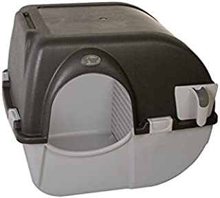 Omega Paw Self-Cleaning Litter Box, Large, Green and Beige