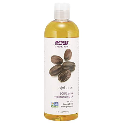 NOW Solutions, Jojoba Oil, 100% Pure Moisturizing, Multi-Purpose Oil for Face, Hair and Body, 16-Ounce