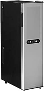 Wine Enthusiast Silent 18 Bottle Wine Refrigerator - Freestanding Slimline Upright Bottle Storage Wine Cooler, Black