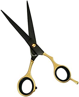 Apical Professional Razor Edge Series - Barber Hair Cutting Scissors/Shears - 6.5 Inches - Japanese Stainless Steel Hair Scissors (Gold Straight Toe)