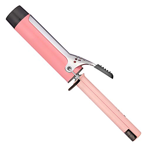 VODANA Professional GlamWave Ceramic Curling Iron, Natural Curls, Hair Curler, Curling Wand, Available in USA (1.4 inch, Pink)