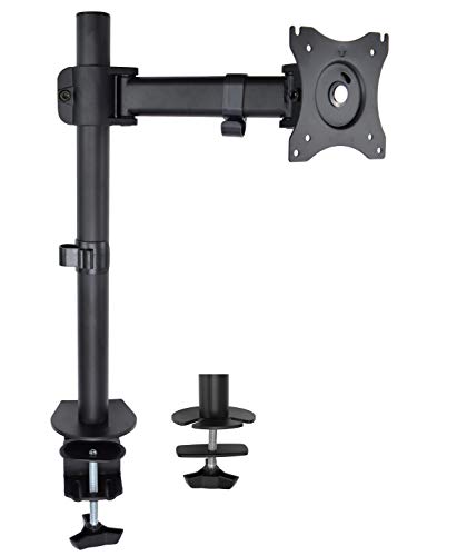 VIVO Single Monitor Fully Adjustable Computer Desk Mount, Articulating Stand for 1 LCD Screen up to 32 inches (STAND-V001E)