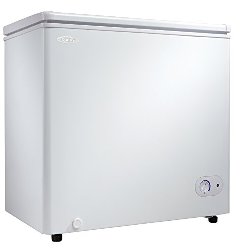 Danby DCF055A2WDB-3 5.5 Cu.Ft. Garage Ready Chest Freezer with Basket and Front-Mount Thermostat, in White