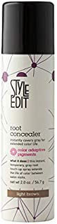 Style Edit Light Brown Root Concealer Touch Up Spray - Temporary And Instantly Covers Grey Hair, Pack of 1