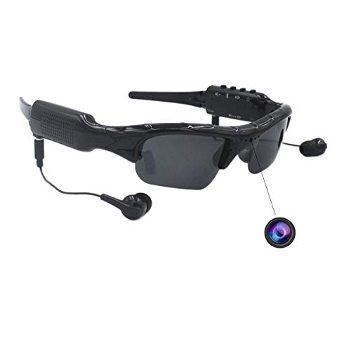 Video Camera Sunglasses Smart Eye Glasses ISCREM 1080P HD Video Recording Wearable Wireless Headset Body Cameras for Driving,Riding,Motorcycle,Fishing,Outdoor Sports Traveling