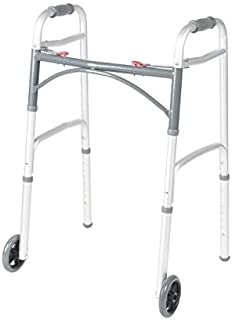 Front Wheeled Walker Folding Deluxe with 2 Button and 5