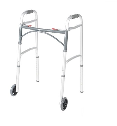 Front Wheeled Walker Folding Deluxe with 2 Button and 5