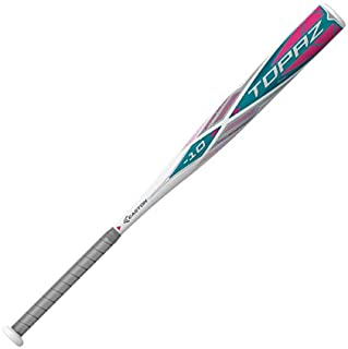 EASTON TOPAZ -10 Fastpitch Softball Bat | 2020 | 1 Piece Aluminum | ALX50 Military Grade Aluminum | Ultra Thin Handle | Pro Style End Cap | Comfort Grip | Approved All Fields, 34