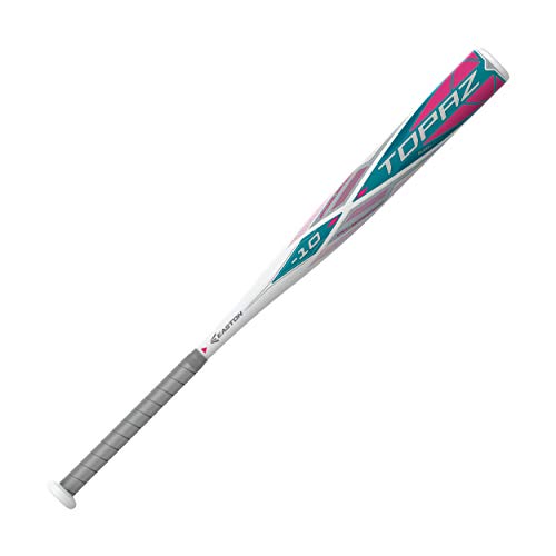 EASTON TOPAZ -10 Fastpitch Softball Bat | 2020 | 1 Piece Aluminum | ALX50 Military Grade Aluminum | Ultra Thin Handle | Pro Style End Cap | Comfort Grip | Approved All Fields, 34