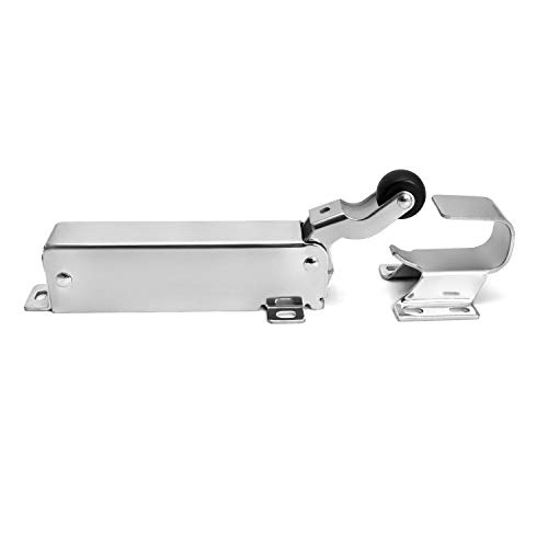 QWORK Hydraulic Door Closer with Flush to 3/4 Inch Hook for Freezer Door