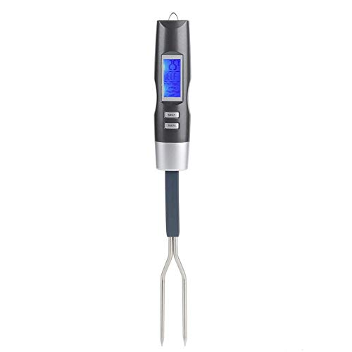 Alinory Meat Thermometer, Digital BBQ Meat Thermometer Fork Grill Fork with LCD Disply