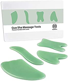 Gua Sha Massage Tools, 4 Pcs Gua Sha Tools of Multi-Shapes, Guasha Scraping Massage Tools for Face and Body by MoHern