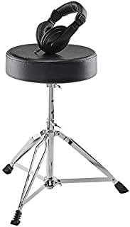 Alesis Drum Essentials Bundle  Complete Electric Drum Set Accessory Pack including A Drum Throne and On-Ear Headphones