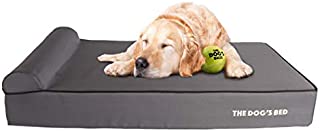 The Dogs Bed Orthopedic Dog Bed XL Grey/Black 46x28, Premium Memory Foam, Pain Relief for Arthritis, Hip & Elbow Dysplasia, Post Surgery, Lameness, Supportive, Calming, Waterproof Washable Cover