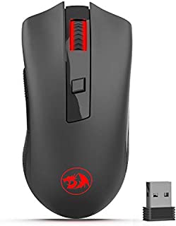 Redragon M652 Optical 2.4G Wireless Mouse with USB Receiver, Portable Gaming & Office Mice, 5 Adjustable DPI Levels, 6 Buttons for Desktop, MacBook, Notebook, PC, Laptop, Computer