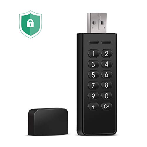 LEPIN 16GB Flash Drive Password Protected Hardware Encrypted USB Flash Drive Secure USB Drive Secret with Keypad U Disk Flash for Personal Data Security