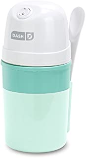 Dash My Pint Electric Ice Cream Maker Machine for Gelato, Sorbet + Frozen Yogurt with Mixing Spoon & Recipe Book (Organic, Sugar Free, Flavored Healthy Snacks + Dessert for Kids & Adults) 0.4qt - Aqua