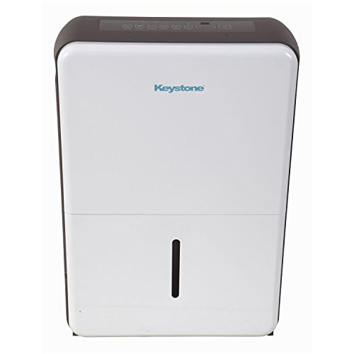 Keystone 50-Pint Dehumidifier in White/Gray