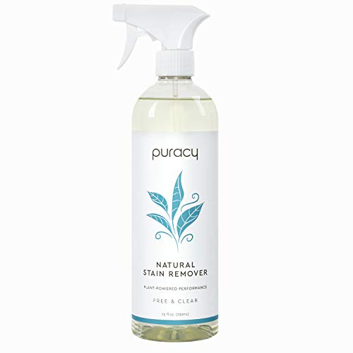 Puracy Natural Laundry Stain Remover, Enzyme-Based Spot Cleaner, Free & Clear, 25 Ounce