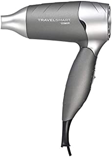 Travel Smart by Conair 1200 Watt Silver Folding Hair Dryer; Dual Voltage