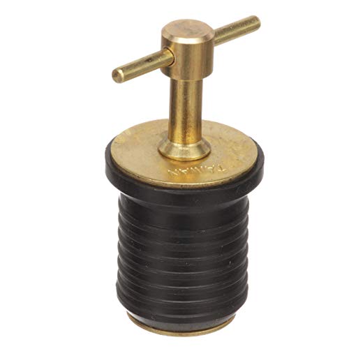 Attwood 7526A7 Brass Handle T-Handle Drain Plug