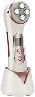 Karloz 5 in1 Multifunctional Facial Massager High Frequency Skin Tightening EMS Colorful LED Light Therapy Skin Toning Machine for Face Lift Wrinkle Remover Anti-aging