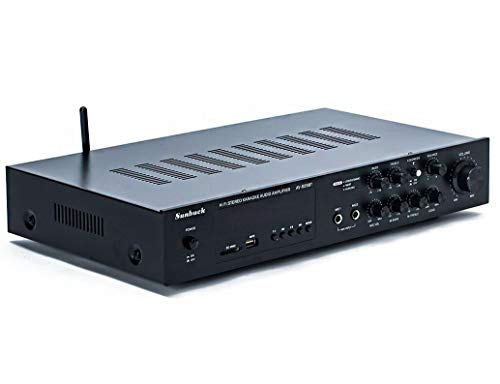 Tianji Audio Amplifiers for Home Audio Theater, 5.1 Channel 400W Powered Amp, Lossless Hi-Fi Audio Stereo Receiver, Bass/Treble/Echo EQ Controls, USB/Bluetooth/TF Card/FM Supported