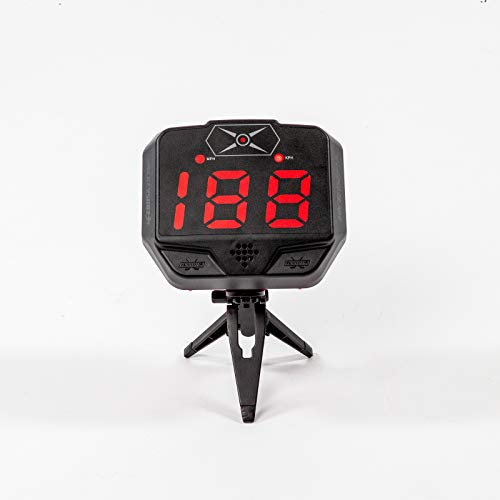 HockeyShot Extreme Hockey Radar 2.0, Speed Radar Gun for Stronger Shooting, Large LED Display w/Audio Measures Snipe Speed, Tripod and Carry Bag Included