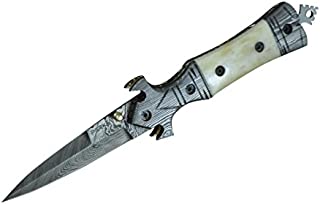 Now Handmade Damascus Hunting Knife - Work of Art