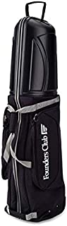 Founders Club Golf Travel Cover Luggage for Golf Clubs with ABS Hard Shell Top Travel Bag (Black)