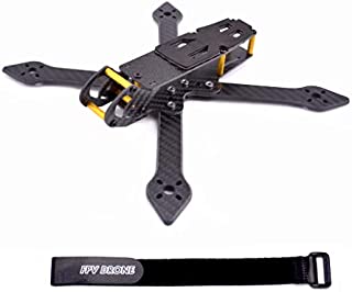 FPVDrone 230mm FPV Racing Drone Frame Carbon Fiber 5 inch Quadcopter Freestyle Frame Kit with Lipo Battery Strap