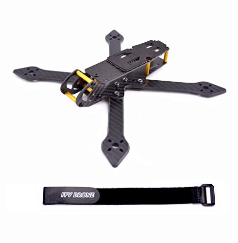 FPVDrone 230mm FPV Racing Drone Frame Carbon Fiber 5 inch Quadcopter Freestyle Frame Kit with Lipo Battery Strap