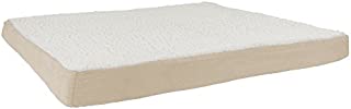 PETMAKER Orthopedic Sherpa Top Pet Bed with Memory Foam and Removable Cover 44x35x4.75 Tan