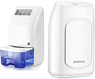 Bammax Dehumidifier, Electric Mini Dehumidifier for Home, Portable and Compact 700ml (24 oz) Capacity Ultra Quiet Small Air Dehumidifiers for Basements, Bedroom, Bathroom, RV, Closet, Auto Shut Off