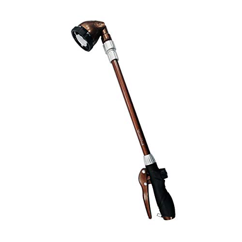 Wasser Vela Garden Telescoping 25-36 Inches 6-Pattern Water Wand, Pistol Hose Nozzle, Front Trigger Sprayer, Soft Grip