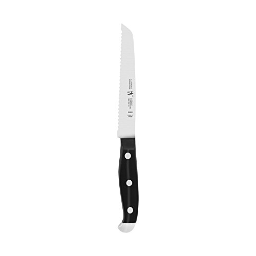 HENCKELS Statement Serrated Utility Knife, 5-inch, Black/Stainless Steel