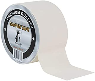 White Gaffers Tape 3 Inch by 90 Feet Heavy-Duty Cloth Gaffer Tape  Non-Reflective, Water Resistant, Residue-Free Gaff Tape for Indoor and Outdoor Use, Versatile and Multipurpose Cloth Tape