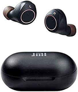 Wireless Earbuds, JMI Bluetooth 5.0 in-Ear Built-in Mic Headphones Superior Sound with Bass Boost IPX5 Waterproof for Gym Sports Instant Pairing Noise Canceling Headset with RealTek Audio