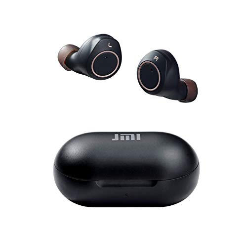 Wireless Earbuds, JMI Bluetooth 5.0 in-Ear Built-in Mic Headphones Superior Sound with Bass Boost IPX5 Waterproof for Gym Sports Instant Pairing Noise Canceling Headset with RealTek Audio