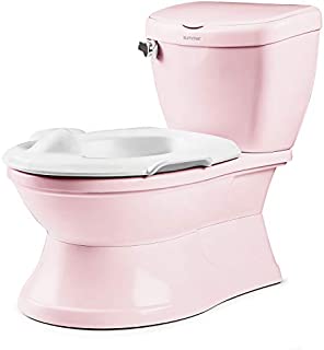 Summer My Size Potty Train and Transition, Pink  Realistic Potty Training Toilet Looks and Feels Like an Adult Toilet  Includes Removable Potty Topper and Storage Hook, Easy to Empty and Clean