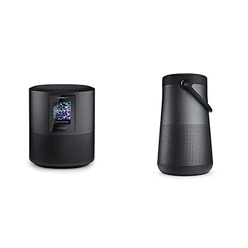 Bose Home Speaker 500 with Alexa Voice Control Built-in, Black & SoundLink Revolve+ Portable and Long-Lasting Bluetooth 360 Speaker - Triple Black