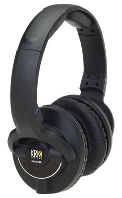 KRK KNS 8400 On-Ear Closed Back Circumaural Studio Monitor Headphones with Volume Control