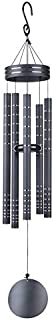 MUMTOP Wind Chimes Outdoor Large Deep Tone 40 Inch Musically Tuned Wind Chimes for Indoor Outdoor and Garden Decor (Black)