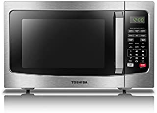 Toshiba EM131A5C-SS Microwave Oven with Smart Sensor, Easy Clean Interior, ECO Mode and Sound On/Off, 1.2 Cu.ft, 1100W, Stainless Steel