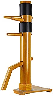 Geniqua Walnut Wing Chun Wood Target Base Training Dummy IP Man Martial Arts Traditional