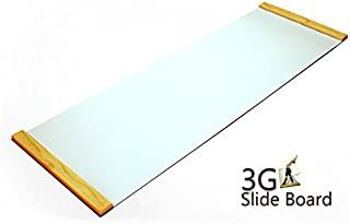 3G Ultimate Slide Board with Nano Buffed Surface (White, Premium Thick 6Ft)